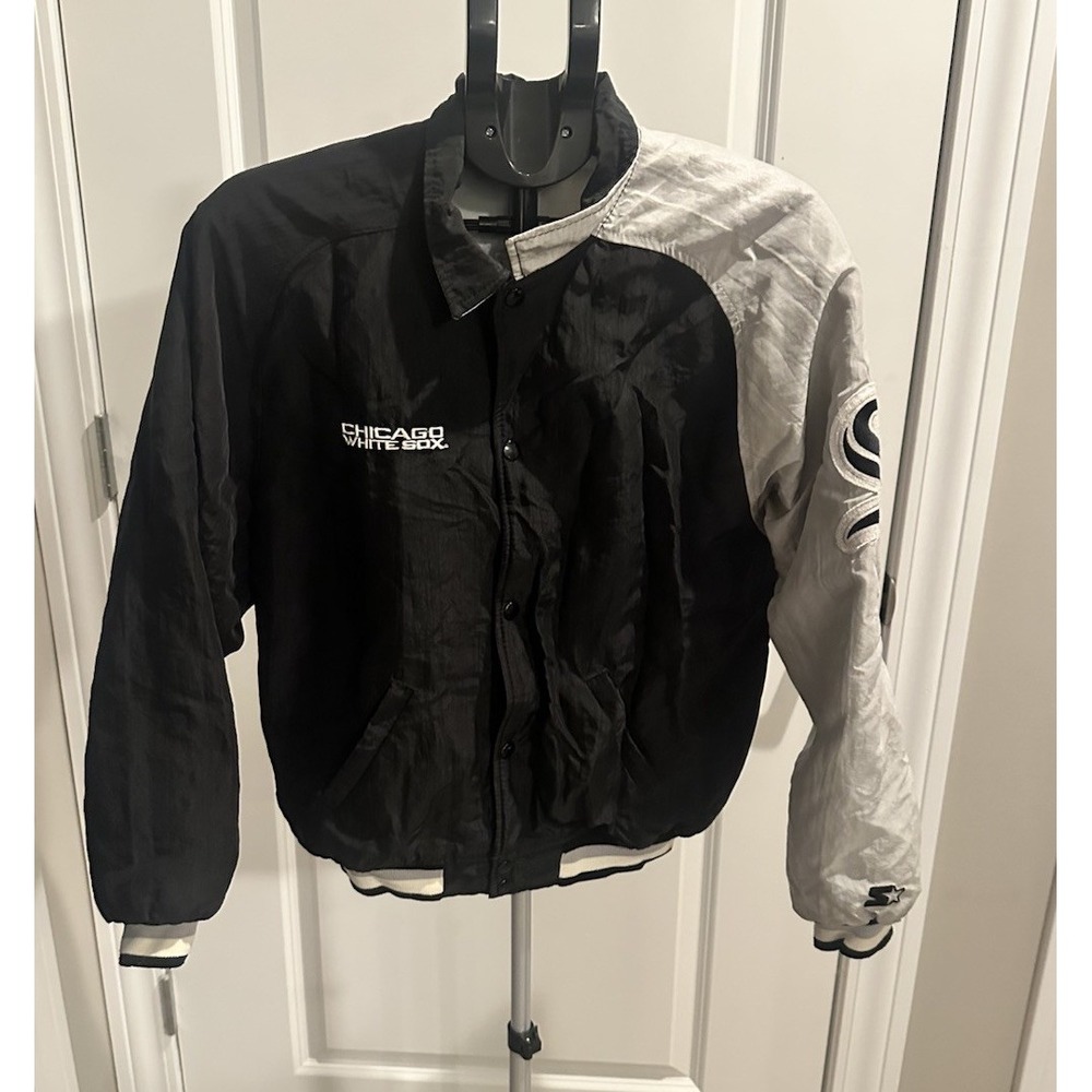 Vintage Chicago White Sox Diamond By Starter Youth XL Bomber Jacket